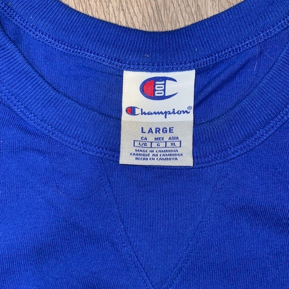 CHAMPION CENTURY COLLECTION Chenille Logo Men's Graphic Shirt - Picture 5 of 6